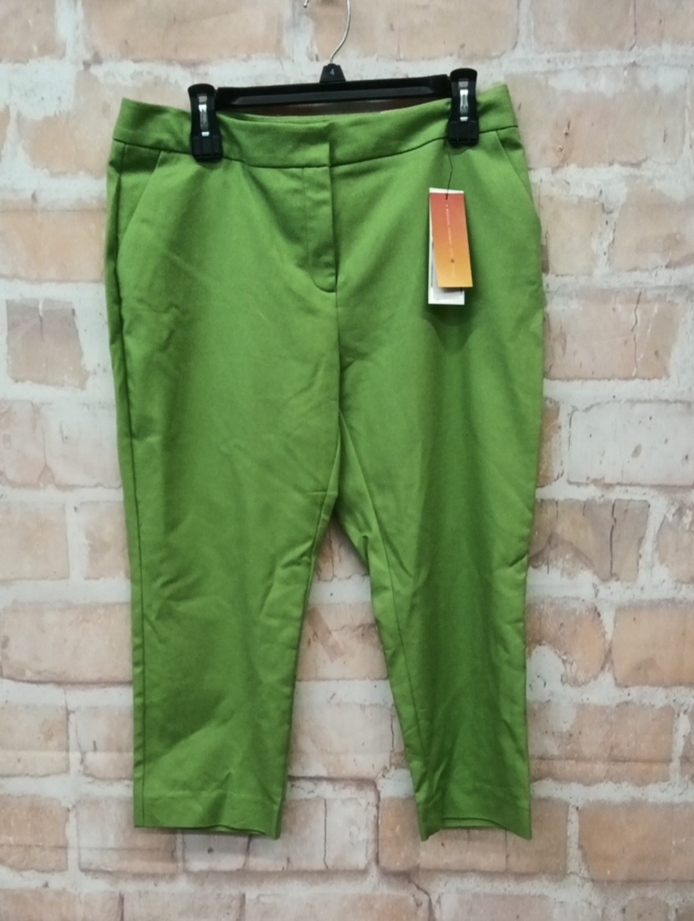 Charter Club Bright Green Cropped Ponte Pants